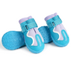 Truelove Reflective Waterproof and TPR Sole Shoes for Dogs (Algiers Blue/Lavender, Set of 4) Dogs-Clothing & Accessories True Love