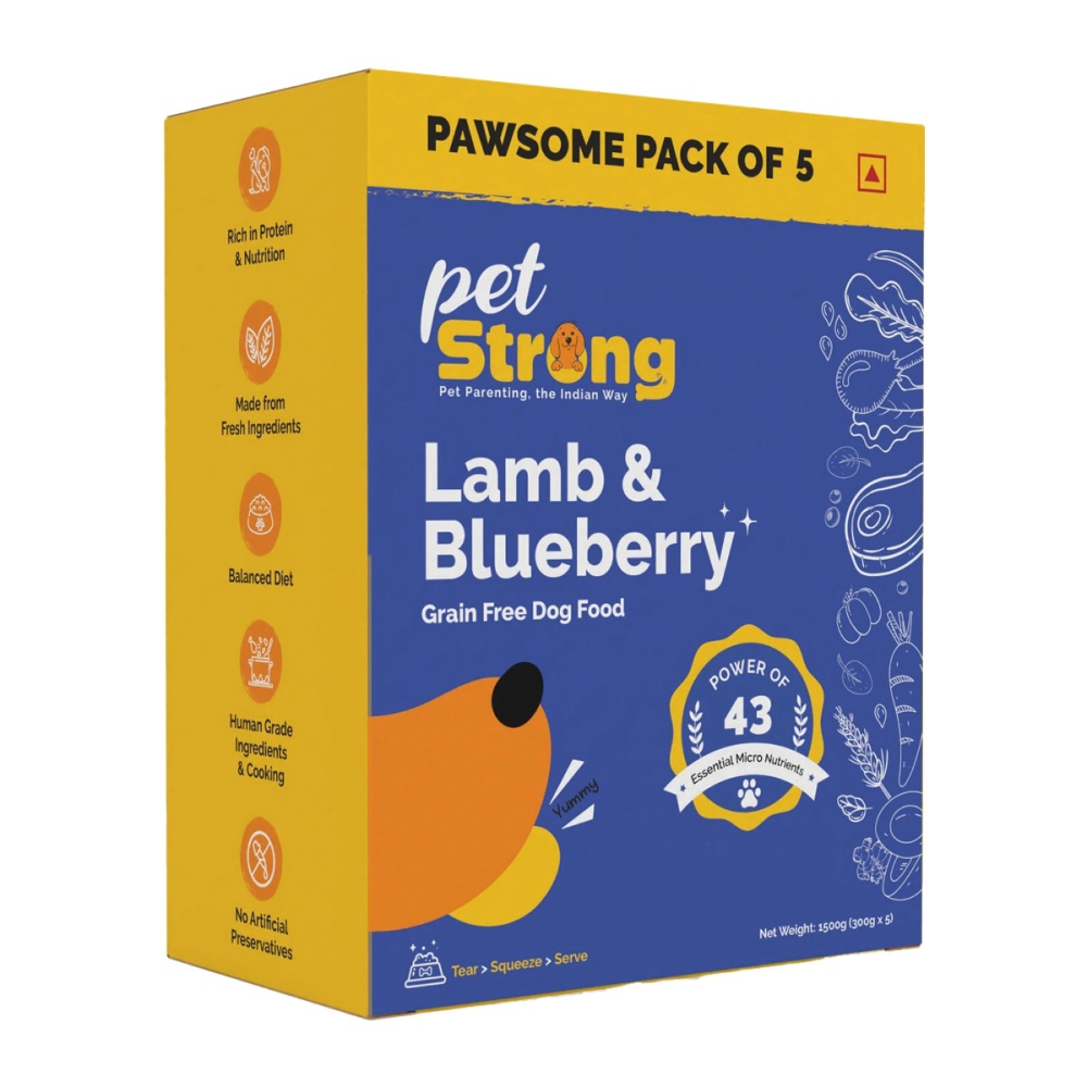 Curated visual reference: Buy Petstrong Lamb And Blueberry Grain Free Fresh Food For Photo Inspiration