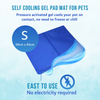 Goofy Tails Pressure Activated Cooling Mat for Dogs and Cats (Blue) Both-Bedding, Mats & Travel Supplies Goofy Tails
