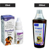 Virbac Vitabest Derm Omega 3+6 Syrup (250ml) and Intas Pomisol Ear Drops (15ml) for Dogs & Cats Combo Both-Pharmacy Exclusive Combo 250mL+15mL
