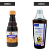 Virbac Vitabest Derm Omega 3+6 Syrup (250ml) and Mankind Hepamust Liver Tonic Appetite Booster (200ml) for Dogs & Cats Combo Both-Pharmacy Exclusive Combo 250ml+200ml