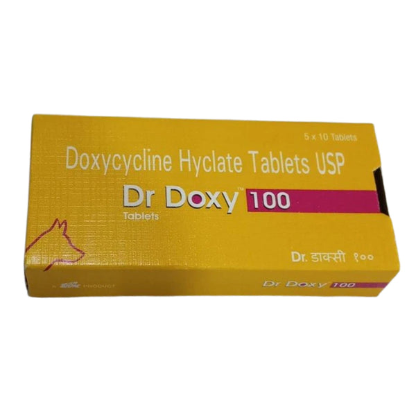 Ttk Dr Doxy 100mg (Doxycycline Hyclate) Tablet for Dogs and Cats
