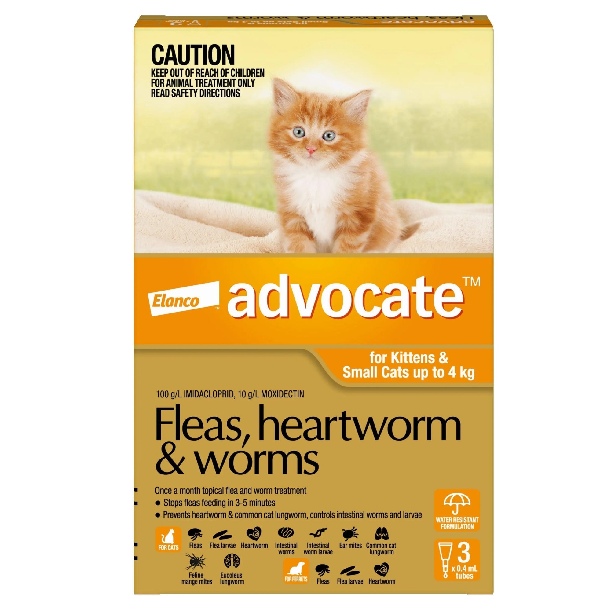 Bayer Elanco Advocate Spot On for Cats Upto 4kg Supertails