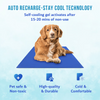 Goofy Tails Pressure Activated Cooling Mat for Dogs and Cats (Blue) Both-Bedding, Mats & Travel Supplies Goofy Tails