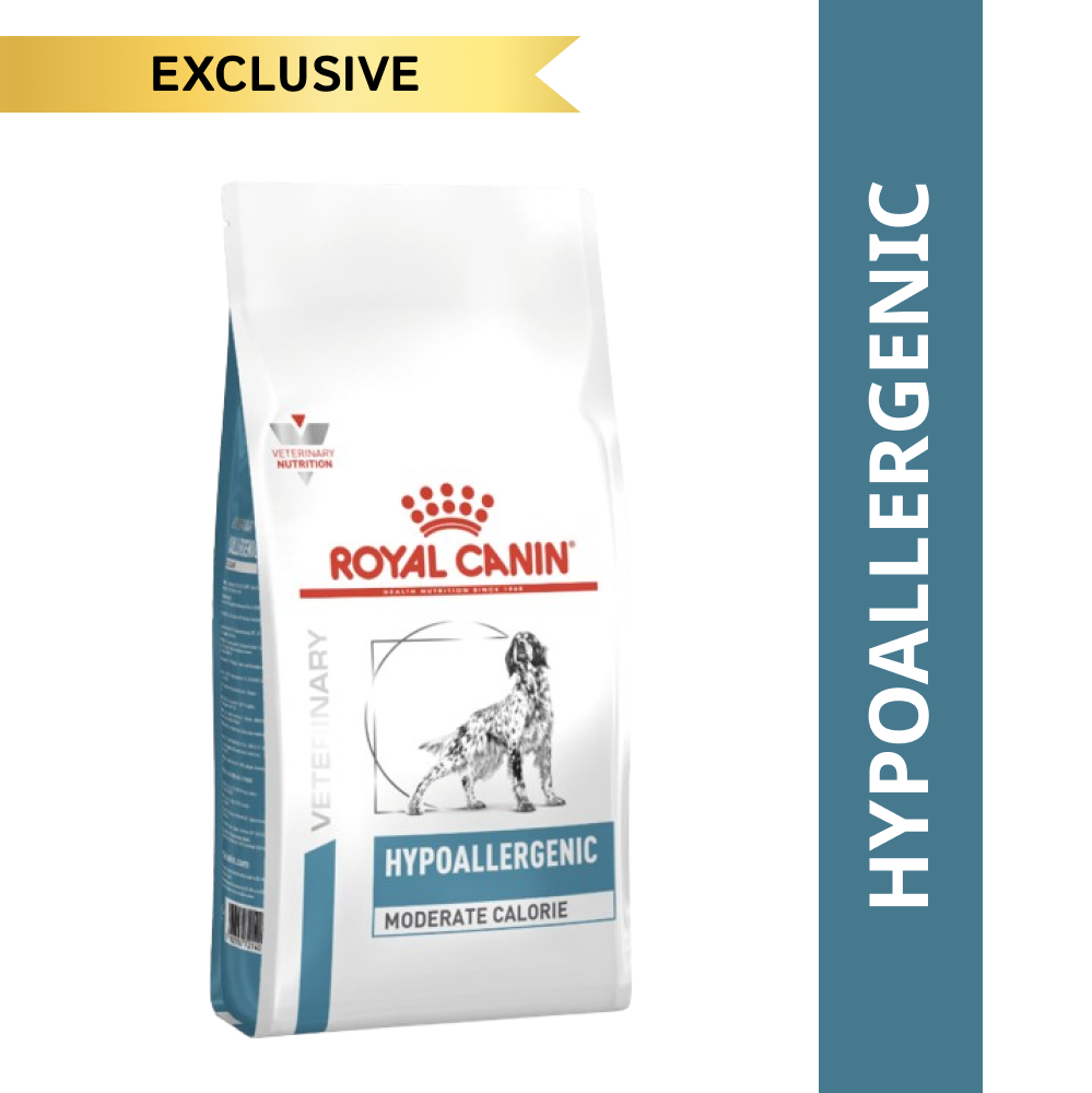 Royal canin hypoallergenic moderate calorie 14kg sales