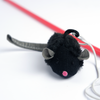 Trixie Squeaky Playing Rod Toy for Cats (Black) Cats-Toys Trixie