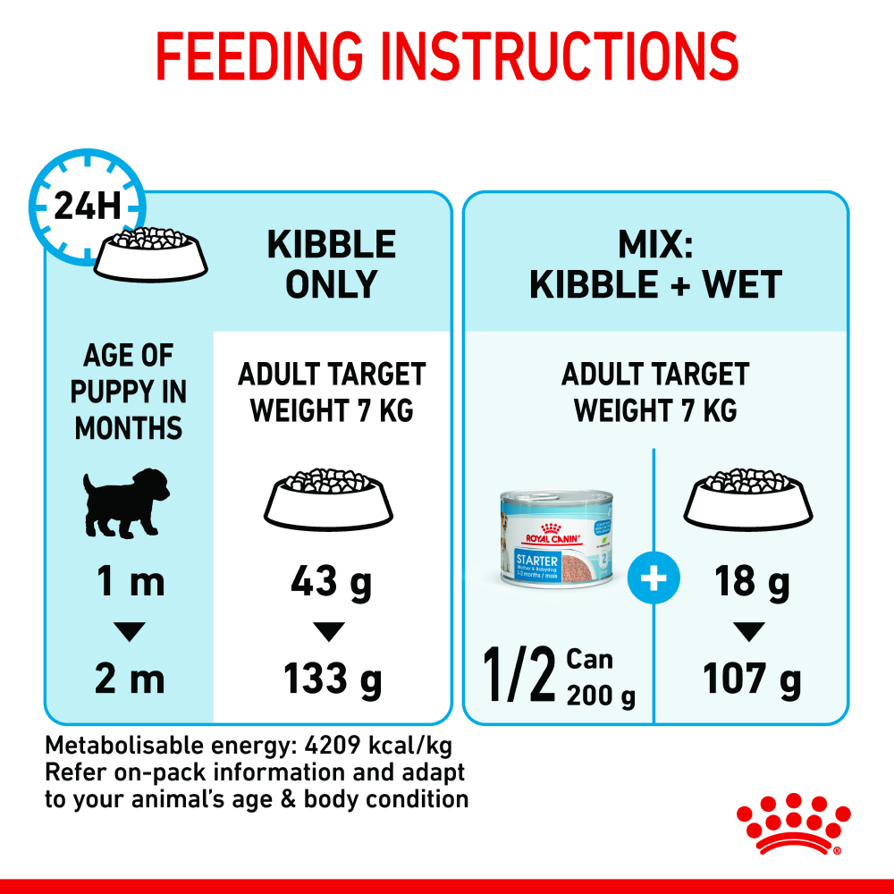 Royal Canin Mini Starter for Small Breed Dogs and Puppies Dry Food Dogs- Dry Food Royal Canin
