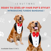 15buttons Tuxedo Bandana for Dogs Dogs-Clothing & Accessories 15buttons Dropship
