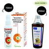 Virbac Vitabest Derm Omega 3 + 6 Syrup (250ml) and Vetoquinol Dermichlor Spray (100ml) for Dogs and Cats Combo Both-Pharmacy Virbac Pharmacy 250ml+100ml