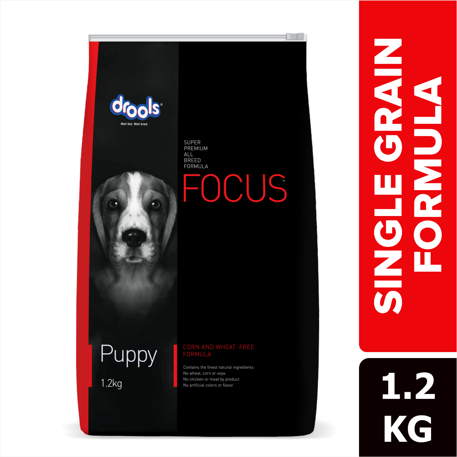 Drools Focus Super Premium Puppy Dog Dry Food | Corn & Wheat Free Formula Dogs- Dry Food Drools Focus 1.2kg