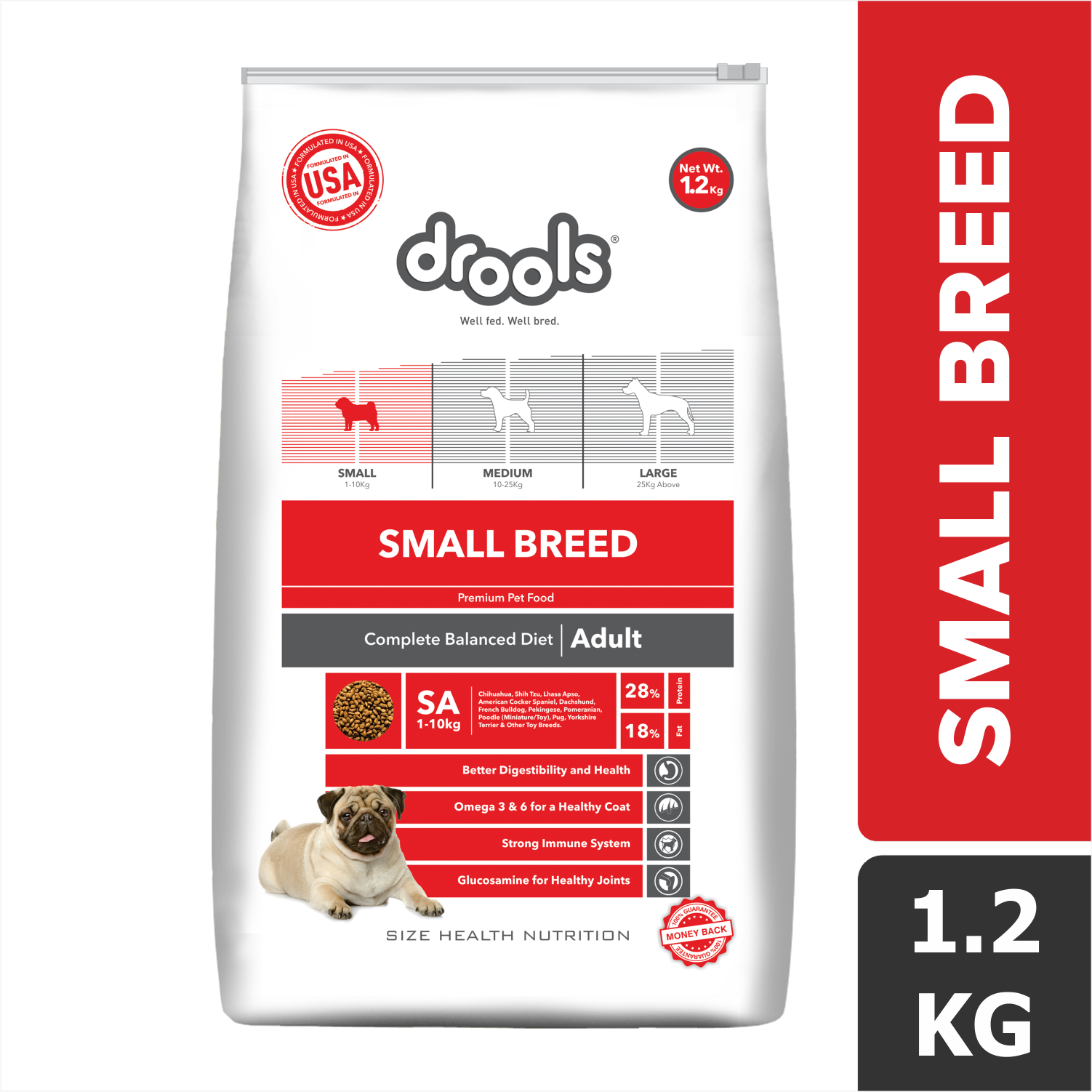 Buy Drools Premium Small Breed Adult Dog Dry Food Online Supertails