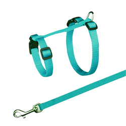 Trixie Harness with Leash for Cats & Kittens (Turquoise)