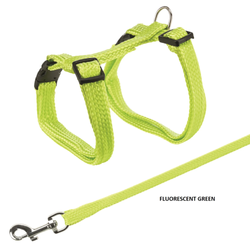 Trixie Harness with Leash for Cats & Kittens (Green)