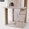 Skatrs Kitty Kastle Multi Level Cat Tree with Condo, Scratching Post, Platform and Ladder Toy (Grey) Cats-Toys Skatrs