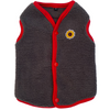 Pawgypets Cute Fleece Vest for Dogs and Cats (Grey/Red) Both-Clothing & Accessories Pawgypets Dropship M