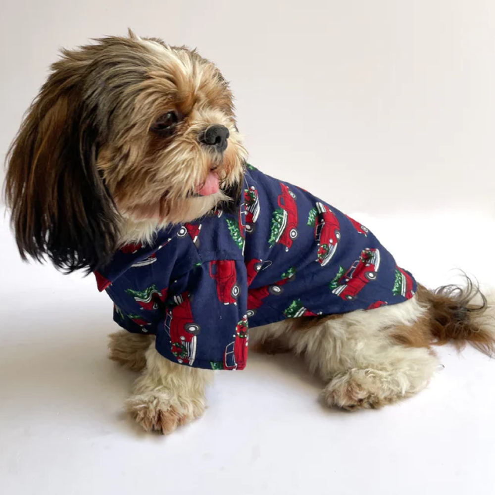 Pawgypets Warm Winter Cars Shirt for Dogs and Cats (Blue) Supertails