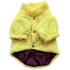 Pawgypets Fur Puffer Jacket for Dogs and Cats (Yellow) Both-Clothing & Accessories Pawgypets Dropship M