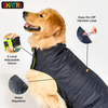 Skatrs Midnight Blue Puffer Reversible Jacket for Dogs and Cats | With Adjustable Baby Velcro Both-Clothing & Accessories Skatrs