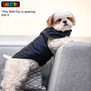 Skatrs Midnight Blue Puffer Reversible Jacket for Dogs and Cats | With Adjustable Baby Velcro Both-Clothing & Accessories Skatrs