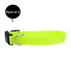 Skatrs Adjustable Collar with Bell for Cats & Kittens (Lime Green) Both-Collar, Leashes, harnesses Skatrs Pack of 2
