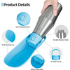 Talking Dog Club Stainless Steel Travel Water Bottle for Dogs (Blue) Dogs-Bowls & Feeders Talking Dog Club Dropship