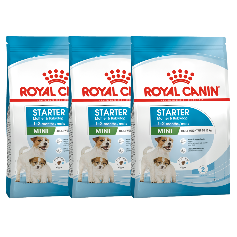 Royal Canin Mini Starter for Small Breed Dogs and Puppies Dry Food Dogs- Dry Food Royal Canin 3kg (3x1kg)