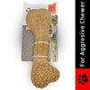 Barkbutler x Fofos Woodplay Brush Bone Toy for Dogs | For Chewers (Brown) Dogs-Toys Barkbutler
