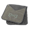 Trixie Towel with Mitt Pockets Microfibre for Dogs and Cats (Grey) Both-Grooming Supplies Trixie