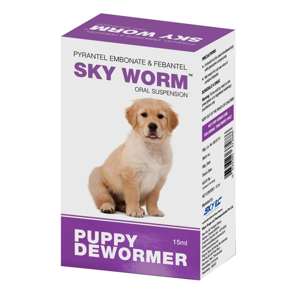 Skyec SkyWorm Puppy Deworming Suspension 15ml