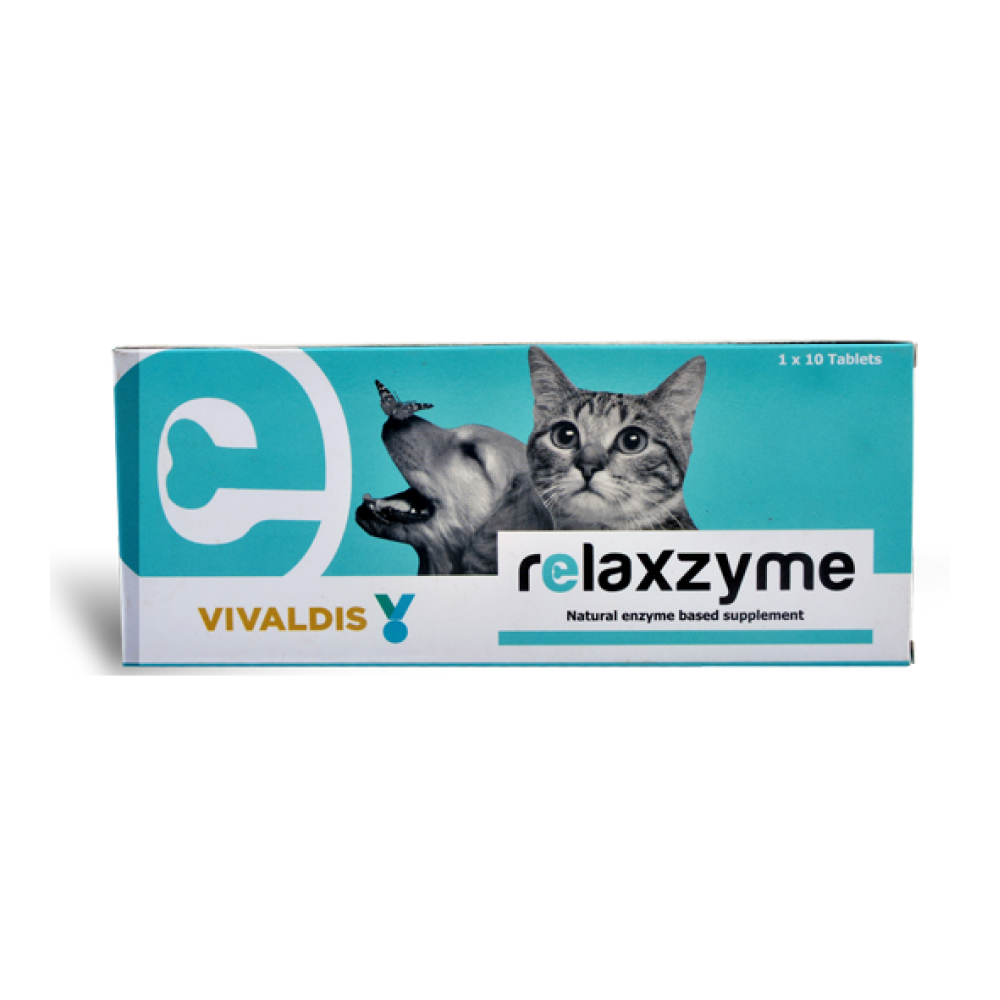Vivaldis Relaxzyme Wound Healing Tablet for Cats and Small Dogs (pack of 10 tablets)