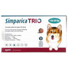 Zoetis Simparica Trio (Sarolaner) Tick & Flea Control Tablet for Dogs 10 to 20 kg (3 Tablets) and 20 to 40 kg (3 Tablets) Combo Dogs-Pharmacy Exclusive Combo