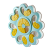 Pet Vogue Slow Feeder Flower Shaped Toy for Dogs and Cats (Blue) Both-Bowls & Feeders Pet Vogue