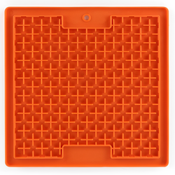 Pawpourri Sqaure Lickmat for Dogs and Cats (Orange)