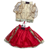 Pawgypets Lehenga for Dogs and Cats (Red/Golden) Both-Clothing & Accessories Pawgypets Dropship M