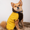 Petsnugs Cable Knit Sweater for Dogs and Cats (Brown/Mustard) Both-Clothing & Accessories Petsnugs Dropship XXL