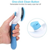 Chullbull Self Cleaning Oval Pin Slicker Brush for Dogs and Cats (Blue) Dogs-Grooming Supplies Chullbull Dropship