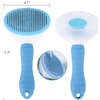Chullbull Self Cleaning Oval Pin Slicker Brush for Dogs and Cats (Blue) Dogs-Grooming Supplies Chullbull Dropship