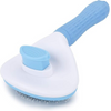 Chullbull Self Cleaning Oval Pin Slicker Brush for Dogs and Cats (Blue) Dogs-Grooming Supplies Chullbull Dropship M:20cm