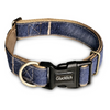 Glucklich Denim Adjustable Collar for Dogs (Dark Blue) Dogs-Collar, Leashes, harnesses Glucklich XS:8-12in Neck