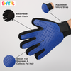 Skatrs Mess Free Deshedding Grooming Gloves for Dogs and Cats (Blue) Both-Grooming Supplies Skatrs