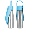 Talking Dog Club Stainless Steel Travel Water Bottle for Dogs (Blue) Dogs-Bowls & Feeders Talking Dog Club Dropship 750mL