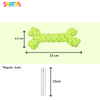 Skatrs Bone Shaped Rope Chew Toy for Dogs and Cats (Neon Green) Both-Toys Skatrs