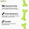 Skatrs Bone Shaped Rope Chew Toy for Dogs and Cats (Neon Green) Both-Toys Skatrs