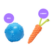 Skatrs Latex Squeaky Paw Ball Toy for Dogs | Safe, Durable Playing & Fetching Toy | For Medium Chewers Both-Toys Skatrs Ball + Carrot