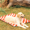 Pet Set Go Cozy Checks Mat for Dogs and Cats (Red) Both-Bedding, Mats & Travel Supplies Pet Set Go Dropship