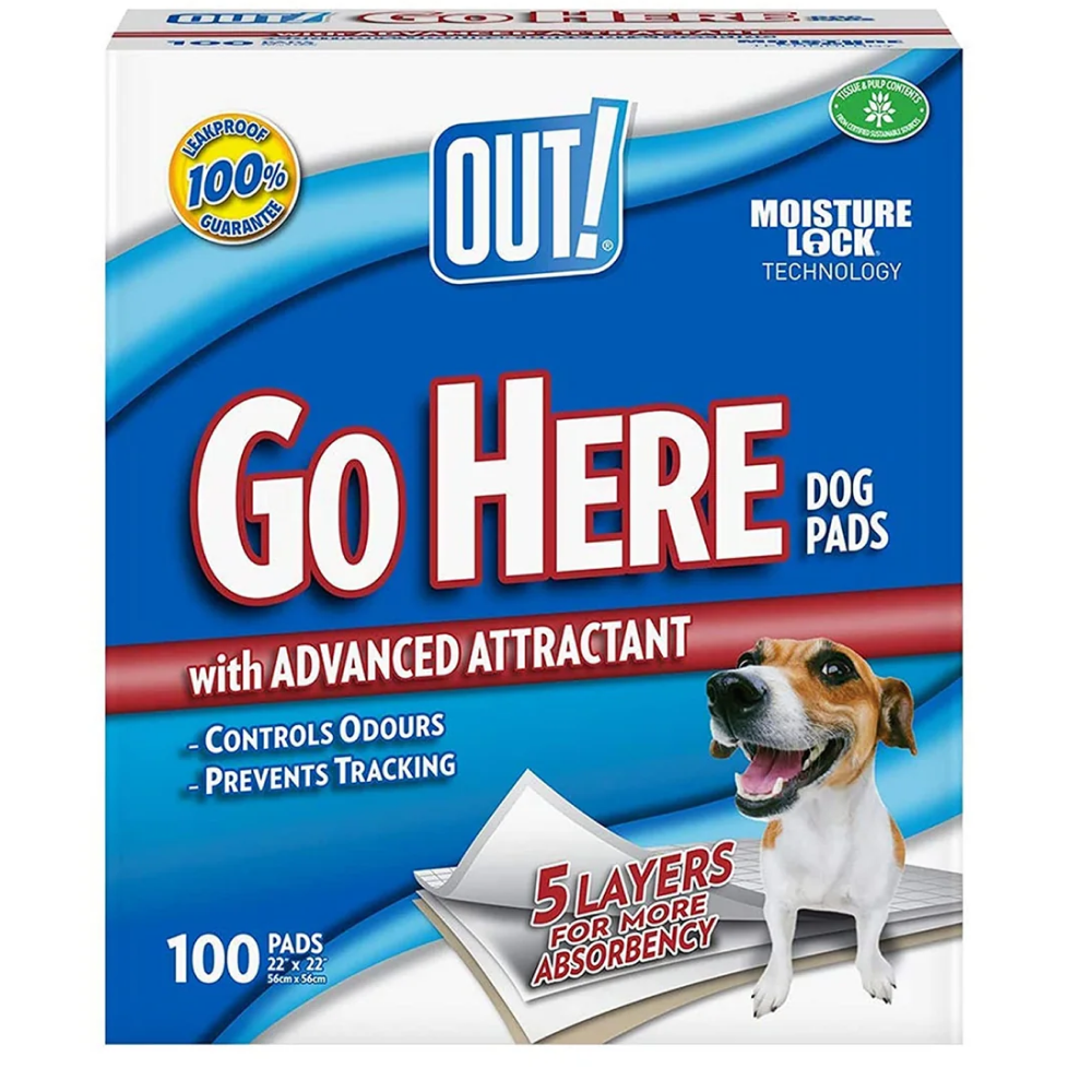 OUT! Moisture Locking Training Pads for Dogs (56x56cm) Dogs-Health & Wellness OUT! 100pcs