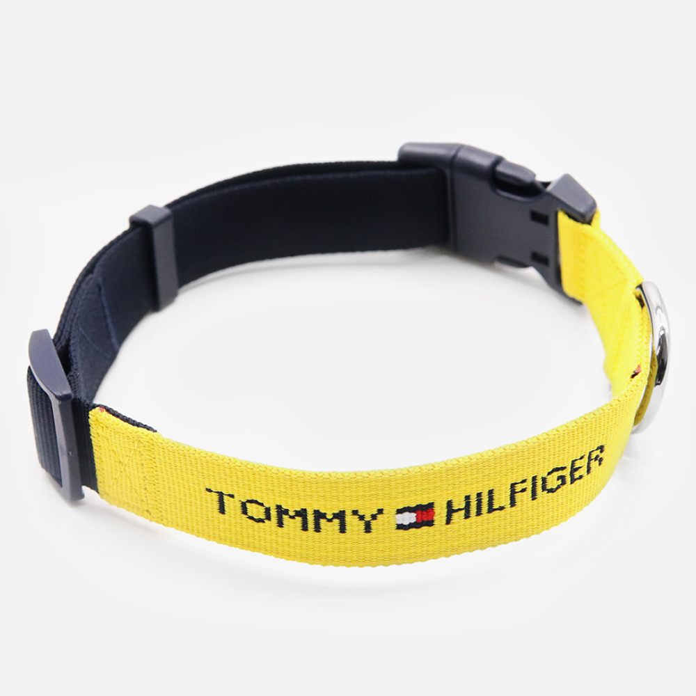 Tommy Hilfiger Webbing Collar for Dogs (Yellow) Supertails
