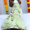 Pawgypets Shahi Lehengas Dress for Dogs (Pastel Green) Dogs-Clothing & Accessories Pawgypets Dropship