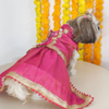 Pawgypets Brocade Lehenga for Dogs and Cats (Pink) Both-Clothing & Accessories Pawgypets Dropship M