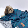 Pawgypets Furry Reversible Blanket for Dogs and Cats (Plaid/Grey) Both-Bedding, Mats & Travel Supplies Pawgypets Dropship 102x127cm